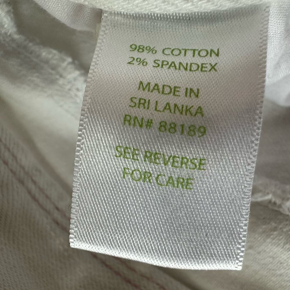 Lilly Pulitzer Jeans Womens 4 White Worth Skinny Low Rise Denim Casual Vacation - Picture 8 of 13